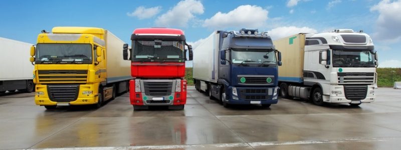 Truck in warehouse - Cargo Transport